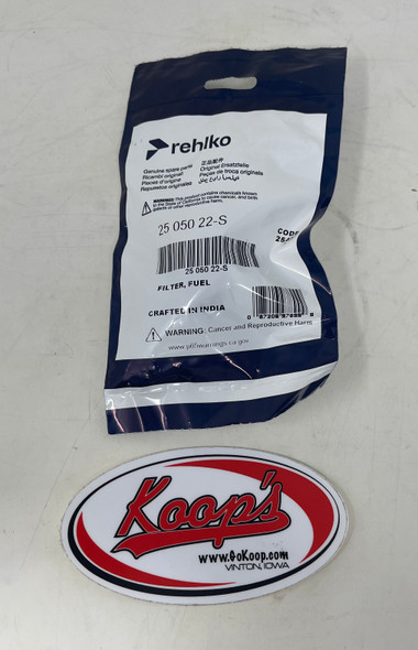 Kohler / Rehlko Fuel Filter (25 050 22-S), 25 050 22-S, 25 050 22, 2505022S, 2505022