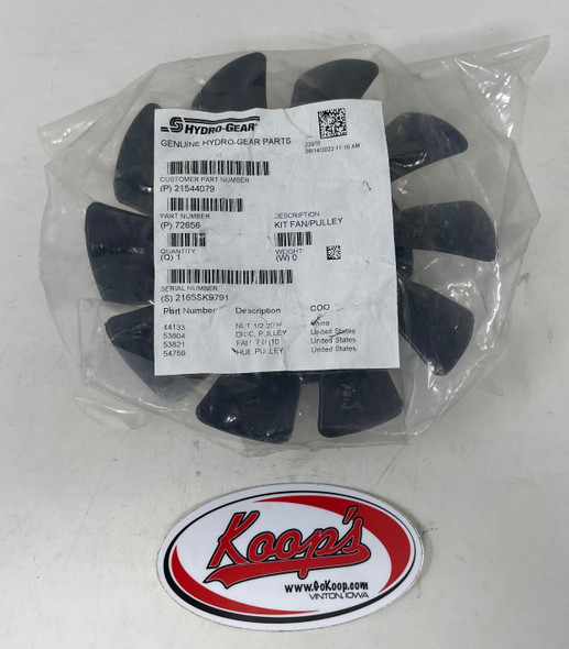 Hydro Gear KIT Fan & Pulley (72656), 72656, ariens, Gravely,  21544079