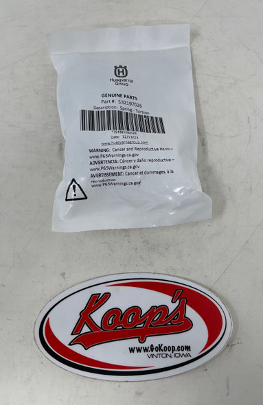 Husqvarna Torsion Spring Deflector (532197026), 532197026