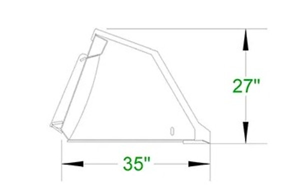 IronCraft  - Snow & Litter Bucket 60 inch