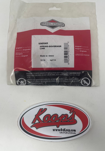 Briggs & Stratton Spring Governor Link (690545), 690545