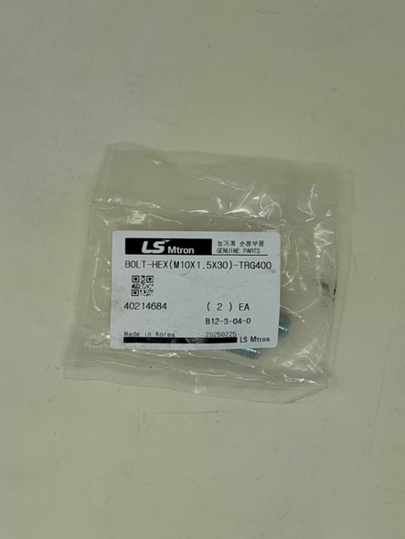 LS Tractor Hex Bolt M10 x 1.5 x 30  (40214684)