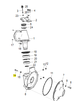 LS Tractor BOLT-HEX(M10X1.5X45)-TRG400 (40412113), 40412113