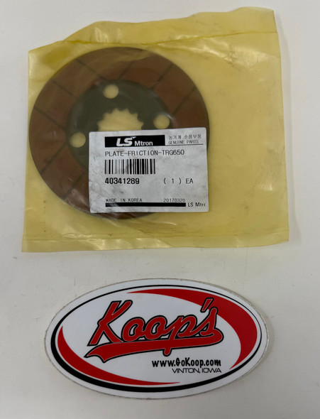 LS Tractor Plate Friction TRG650 (40341289), 40341289
