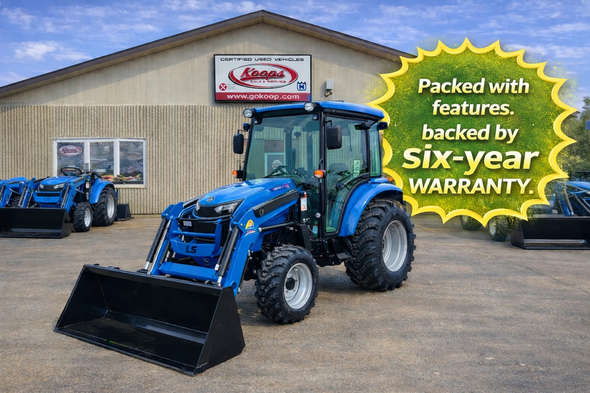 New LS MT242HC Cab Tractor with Front Loader