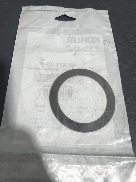 Genuine OEM Kohler Thrust Shim (Black .686MM)(24 422 05-S)