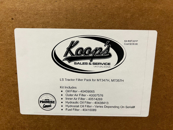 Genuine OEM LS Tractor Filter Pack For MT347 & MT357 Tractors (MT3SFP)