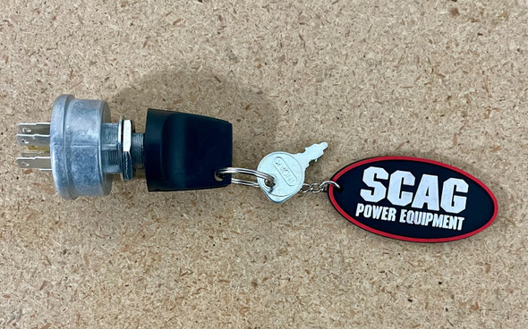 48798 OEM Genuine Original Scag Key Switch With Hardware, Key, and Key Chain