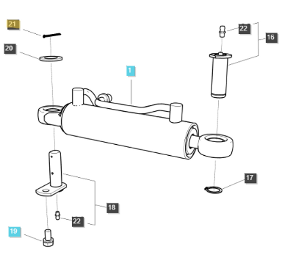 Genuine OEM LS Tractor Split Pin (40114548)
