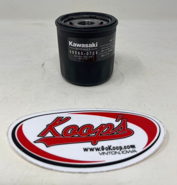 Kawasaki Oil Filter 49065-0734 Replaces 49065-0724, 49065-7010