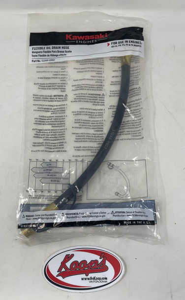 Kawasaki Oil Drain Hose Fits All FH, FR, FS, FT & FX Engines (51044-0902), 51044-0902, 510440902