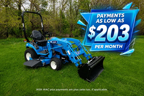 LS Tractor MT125 w/ 60'' Mid Mount Mower