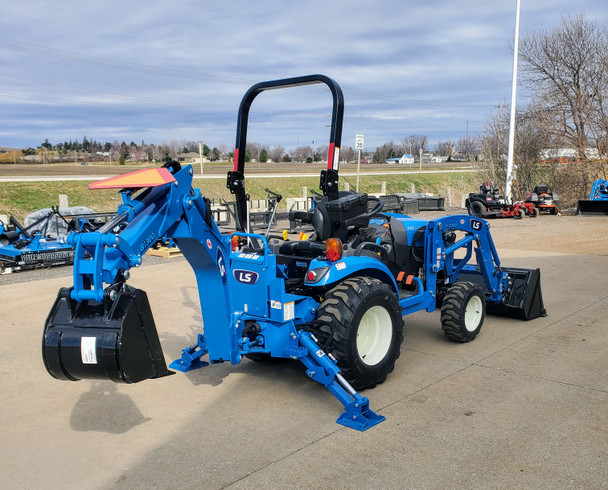 LS Tractor MT225S - 24.7HP Yanmar Diesel -4x4- w/Backhoe & Front Loader - Digging Depth 84.9in