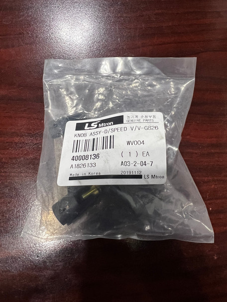 Genuine OEM LS Tractor Knob Assy (D/Speed) (V/V-G826) (40008136)