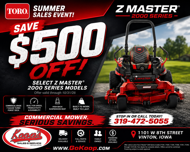 Toro Z Master Myride 2000 - 52'' & 60'' Cut Zero Turn