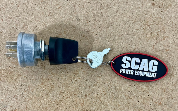 48798 OEM Genuine Original Scag Key Switch With Hardware, Key, and Key Chain