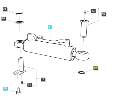 Genuine OEM LS Tractor Snap Ring for Certain MT335 Models (40029266)