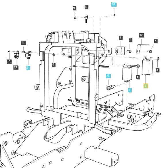 Genuine OEM LS Tractor HST Relay for Certain MT125 Models (40373696)