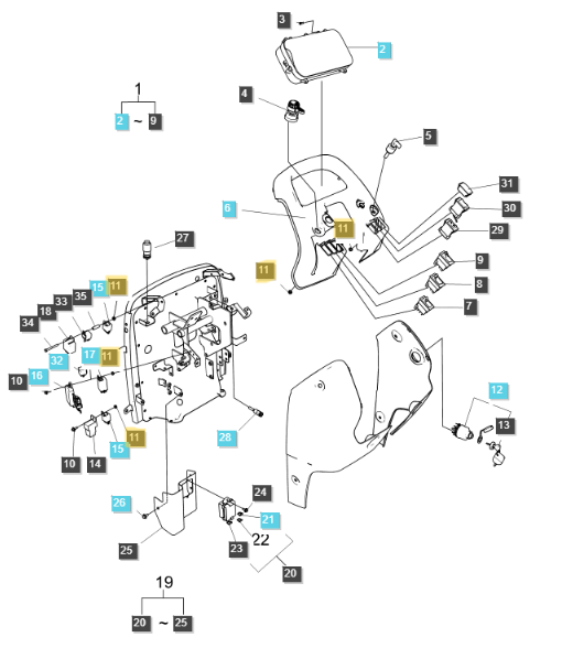 Genuine OEM LS Tractor Flange Nut (Pack of 5) (40029073)