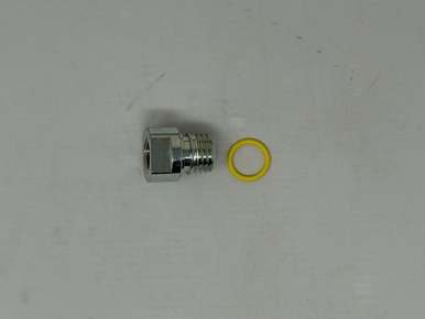 Genuine Kawasaki 59071-7023 Oil Drain Adaptor w Plug O-Ring FR600V
