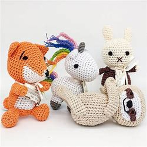 Treat your furry friend to a delightful surprise with our hand-picked knitted toys!
