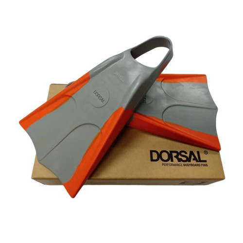 DORSAL Bodyboard Floating Swimfins (Flippers) Grey