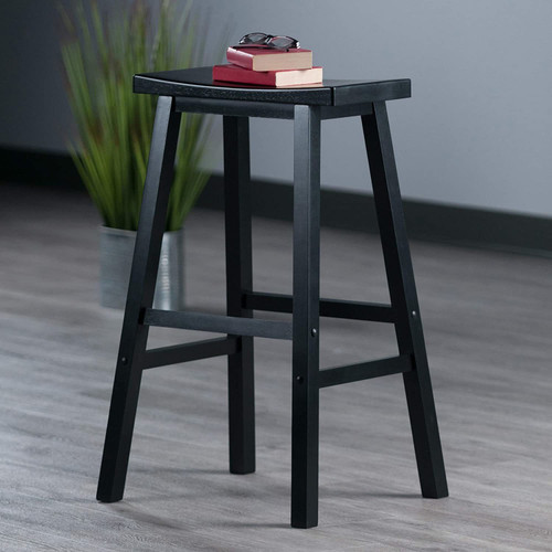 Winsome Satori Seat Bar Stool,  29", Black