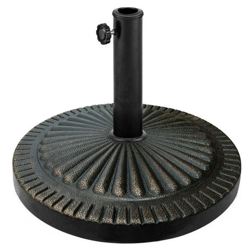 31.5 lbs Market Heavy-Duty Outdoor Stand Bronze Umbrella Base