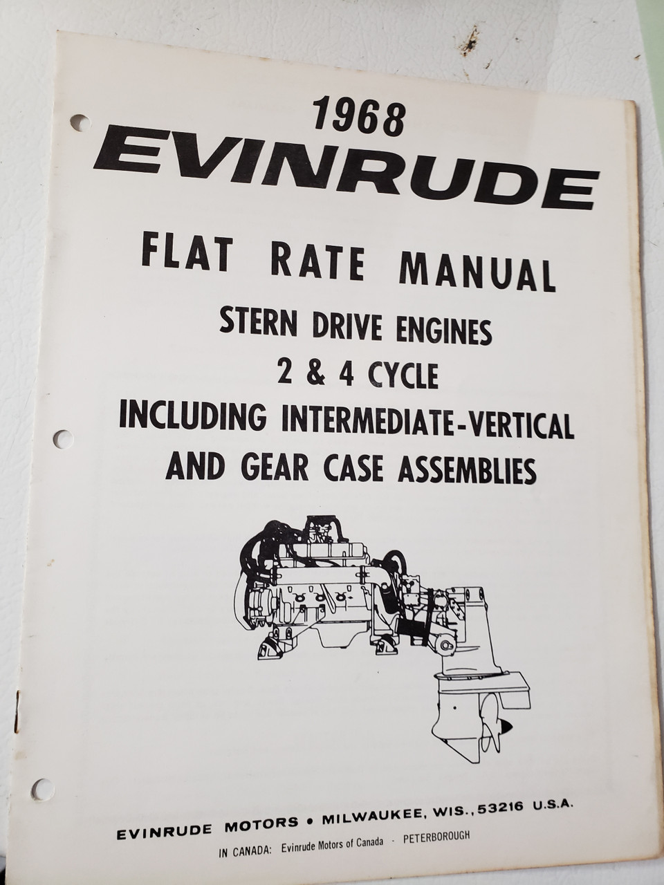 1968 OMC FLAT RATE MANUAL