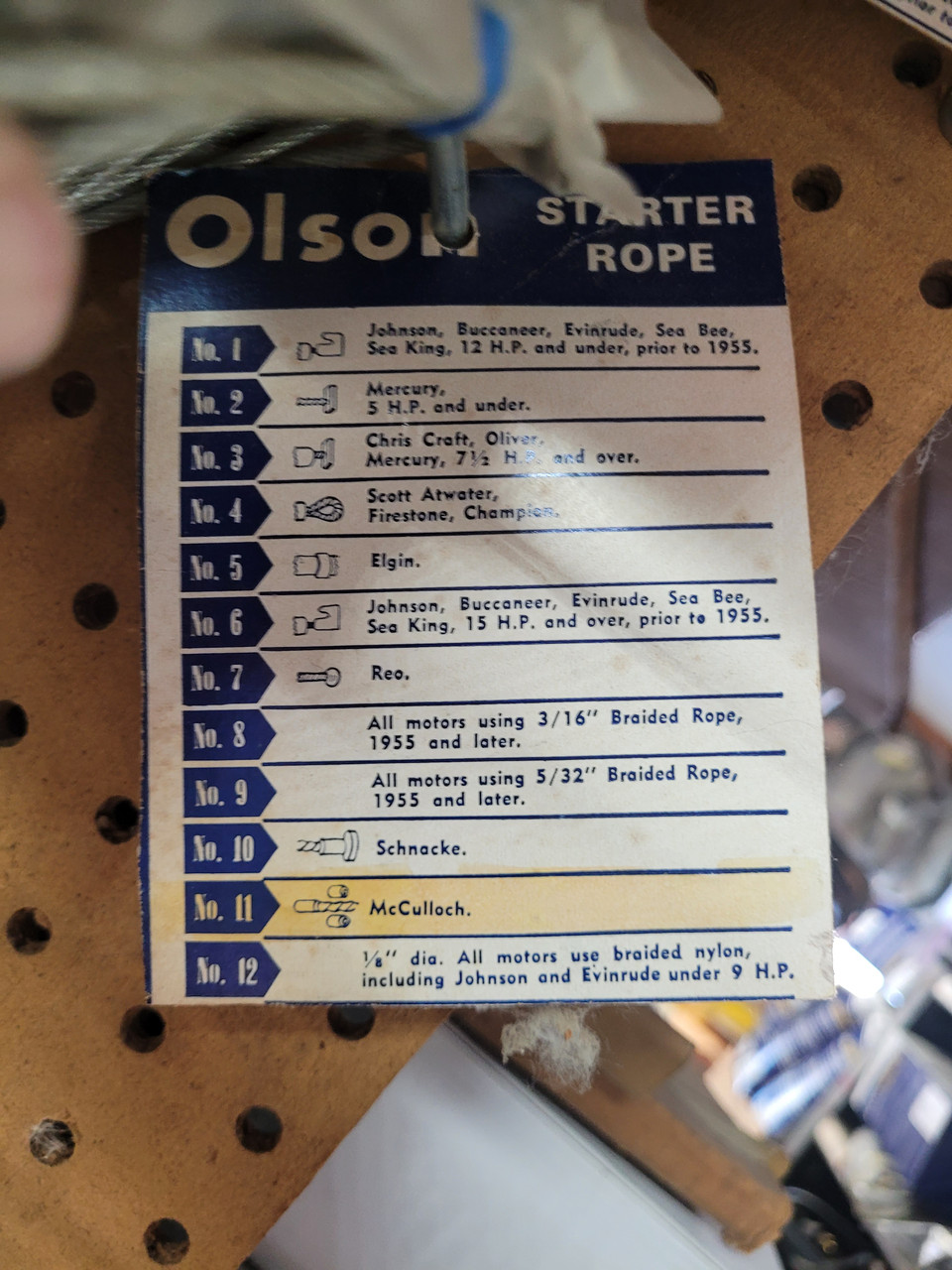 OLSON STARTER ROPE # 11