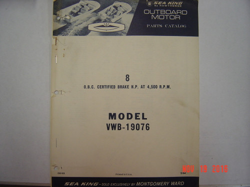 WARDS SEAKING 8 HP 1964 PARTS MANUAL