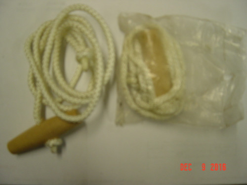 EMERGENCY STARTER ROPE WITH WOOD HANDLE