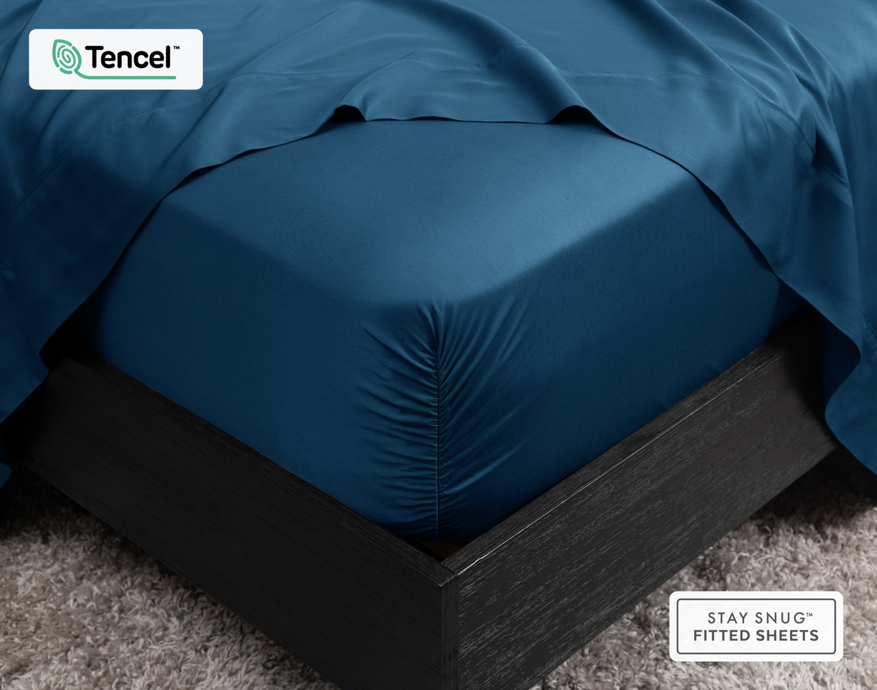 BeechBliss TENCEL™ Modal with Micro Technology Fitted Sheet - Seaport Blue