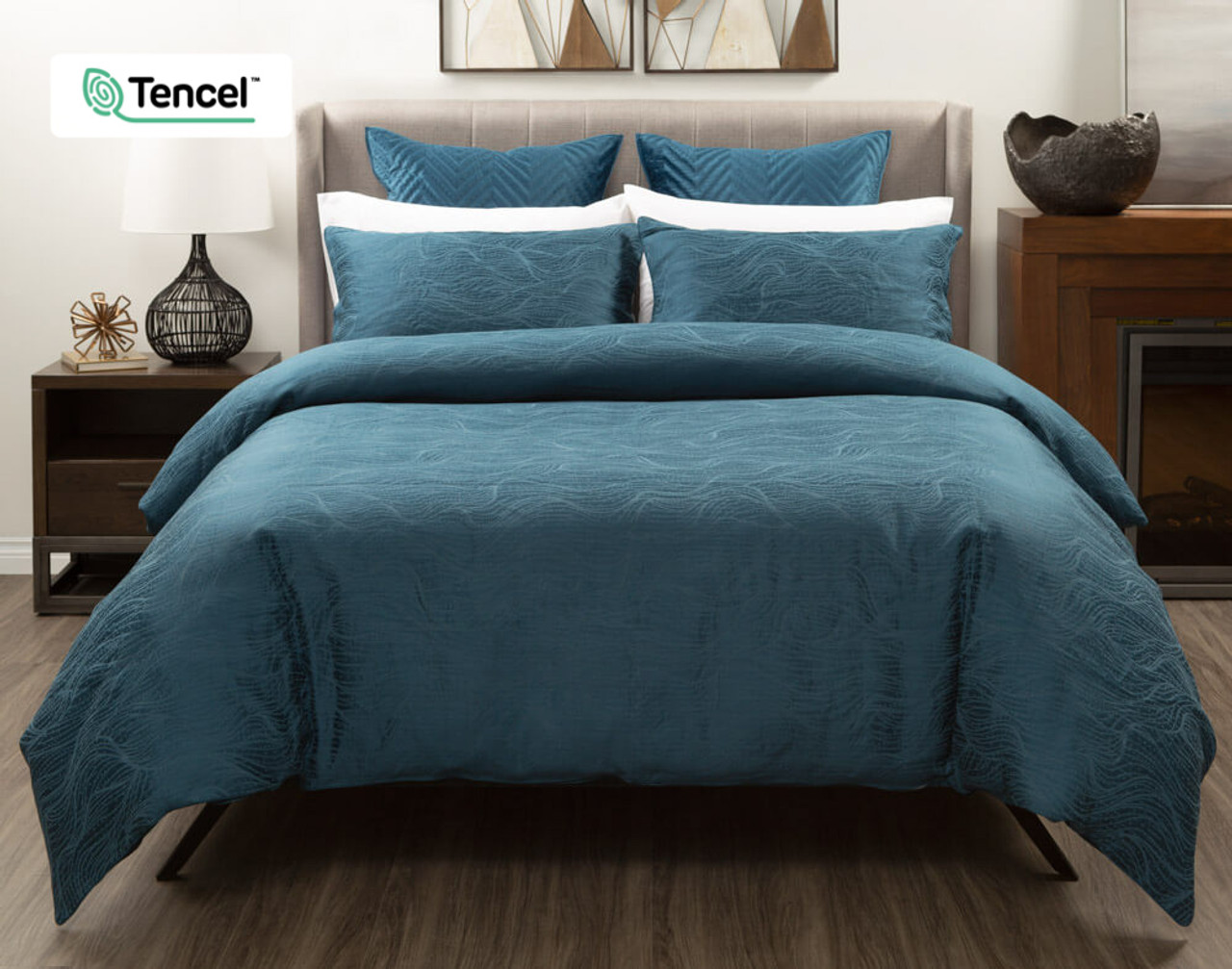 Front view of our Windward Blue Duvet Cover.