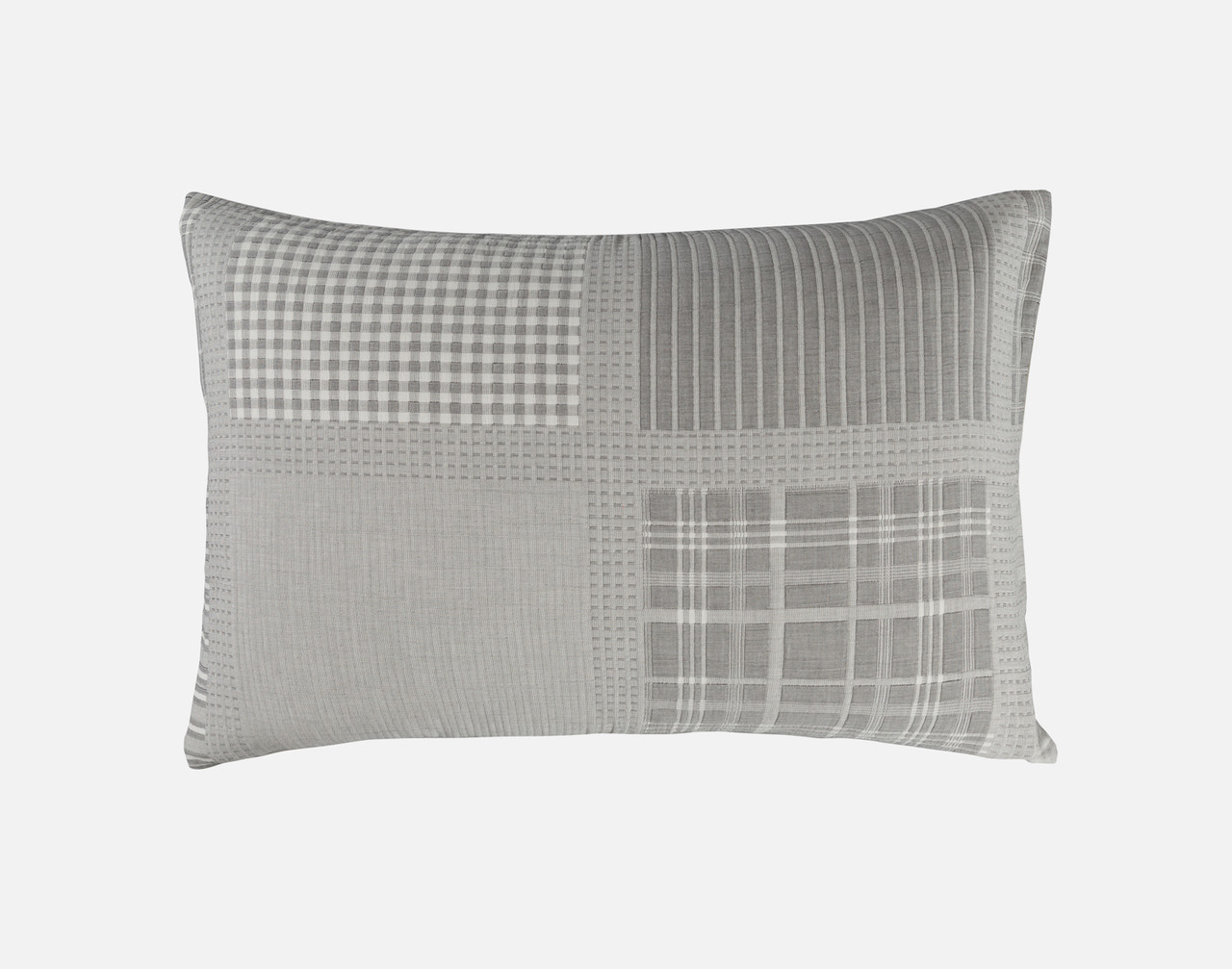 Front view of our checkered Reid Pillow Sham.