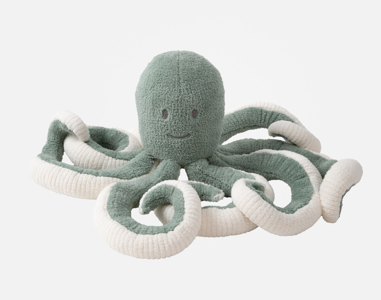 Front view of our Octopus Cushion sitting on a solid white background.