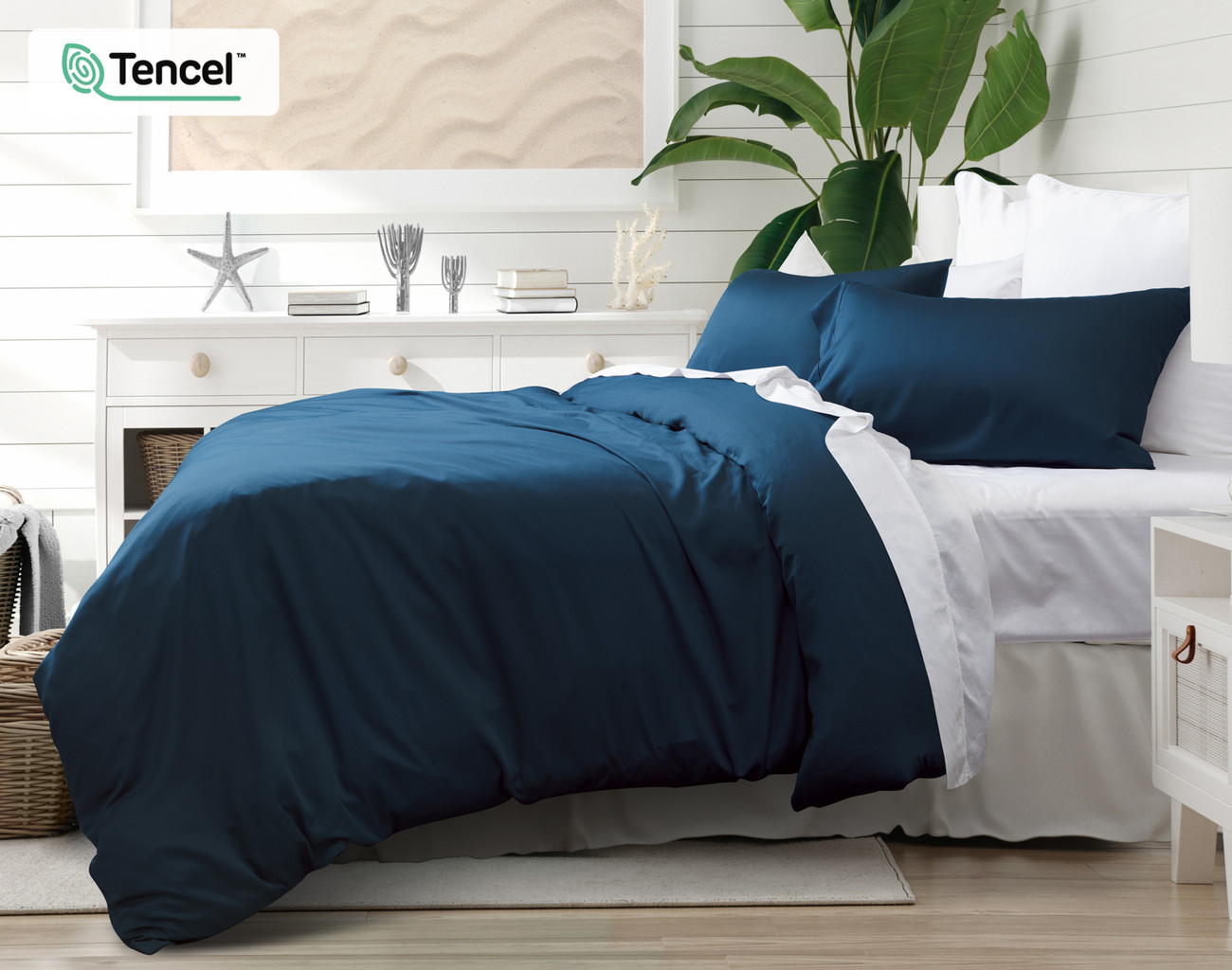 BeechBliss TENCEL™ Modal Duvet Cover - Seaport Blue