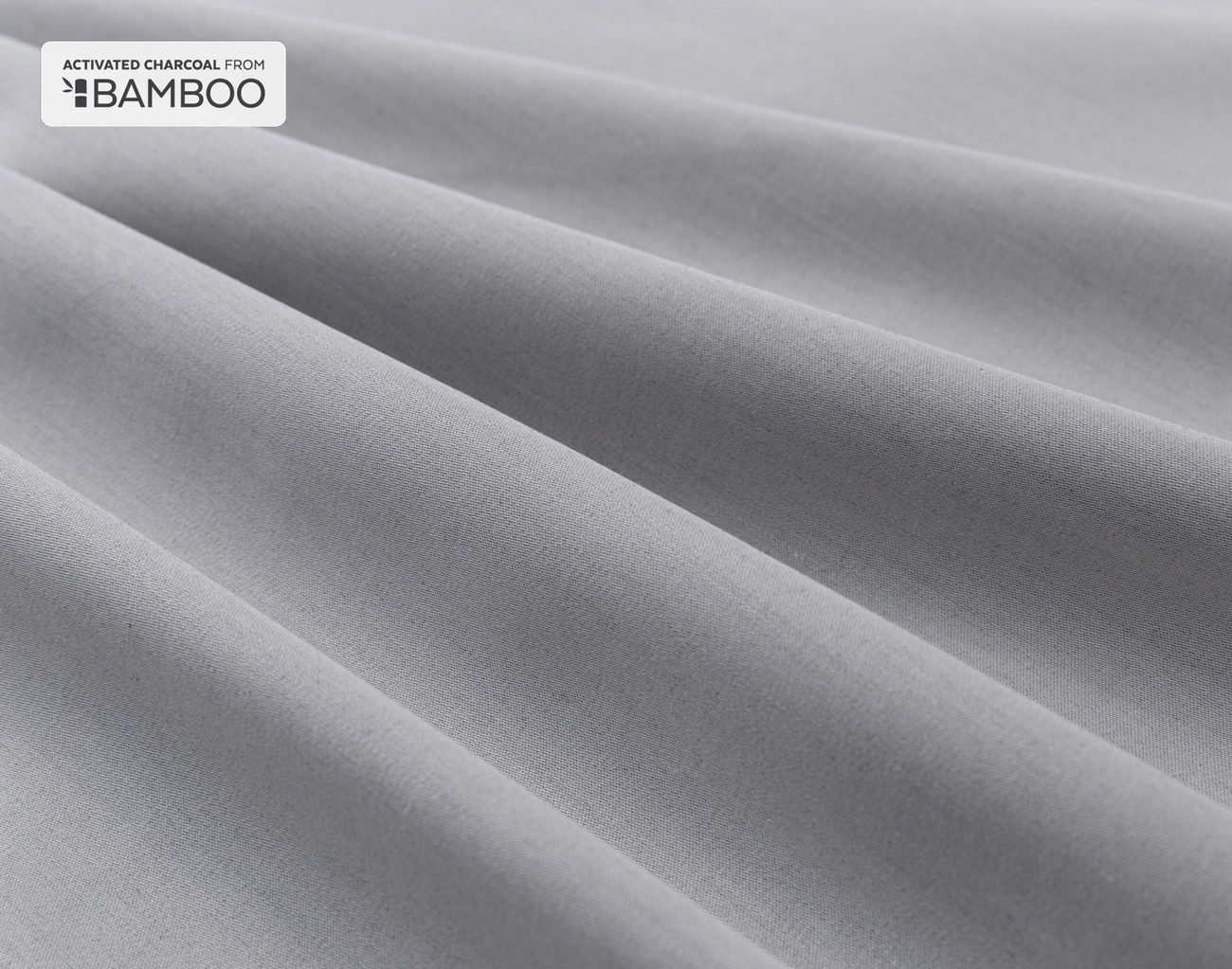 Bamboo-Blend Sheet Set with Activated Charcoal - Grey