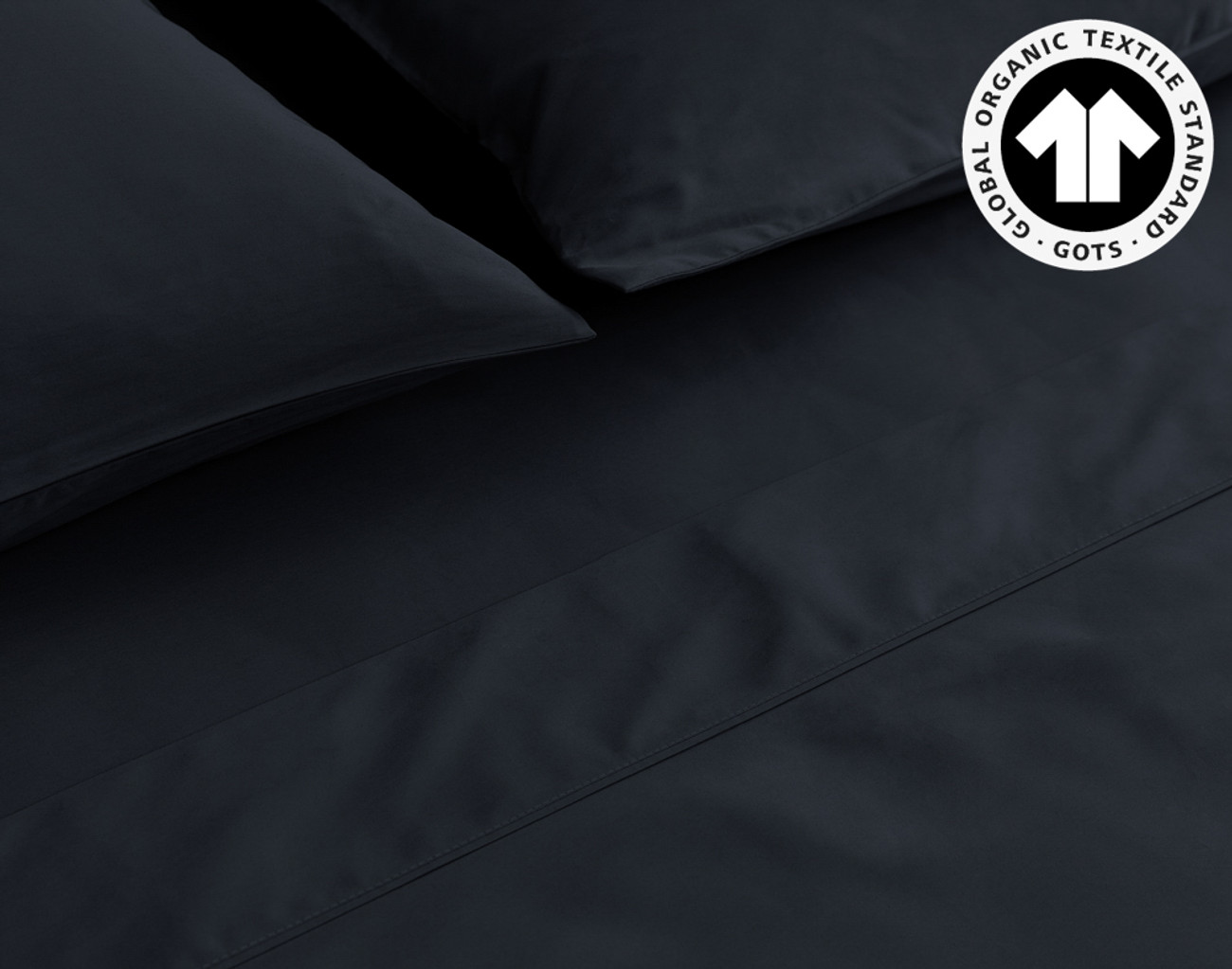 300TC Organic Cotton Sheet Set - Night Time | QE Home