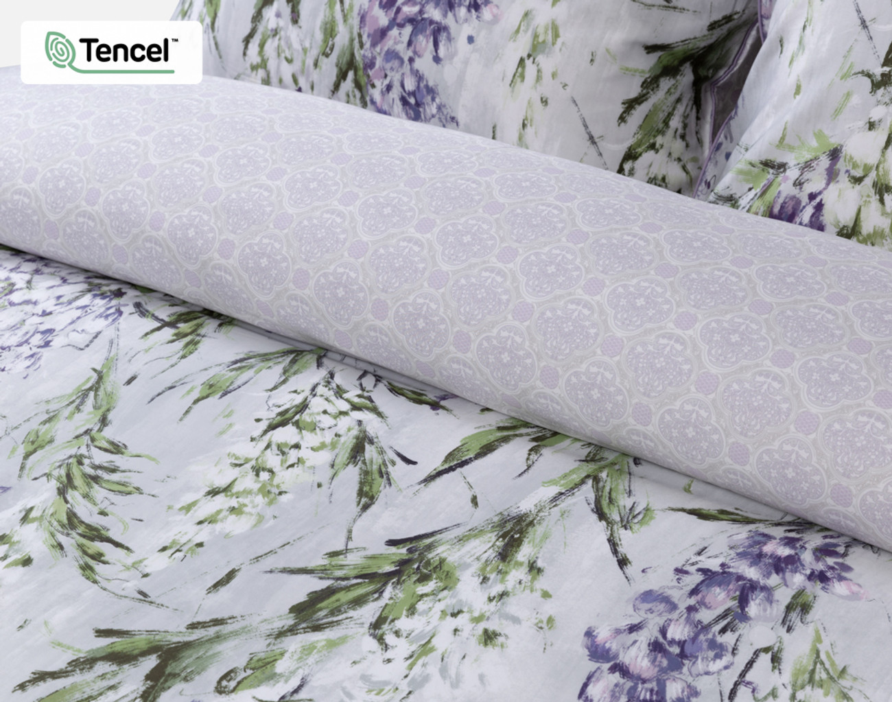 Printed Floral Pattern Design Microfiber Duvet Cover Sets BS233