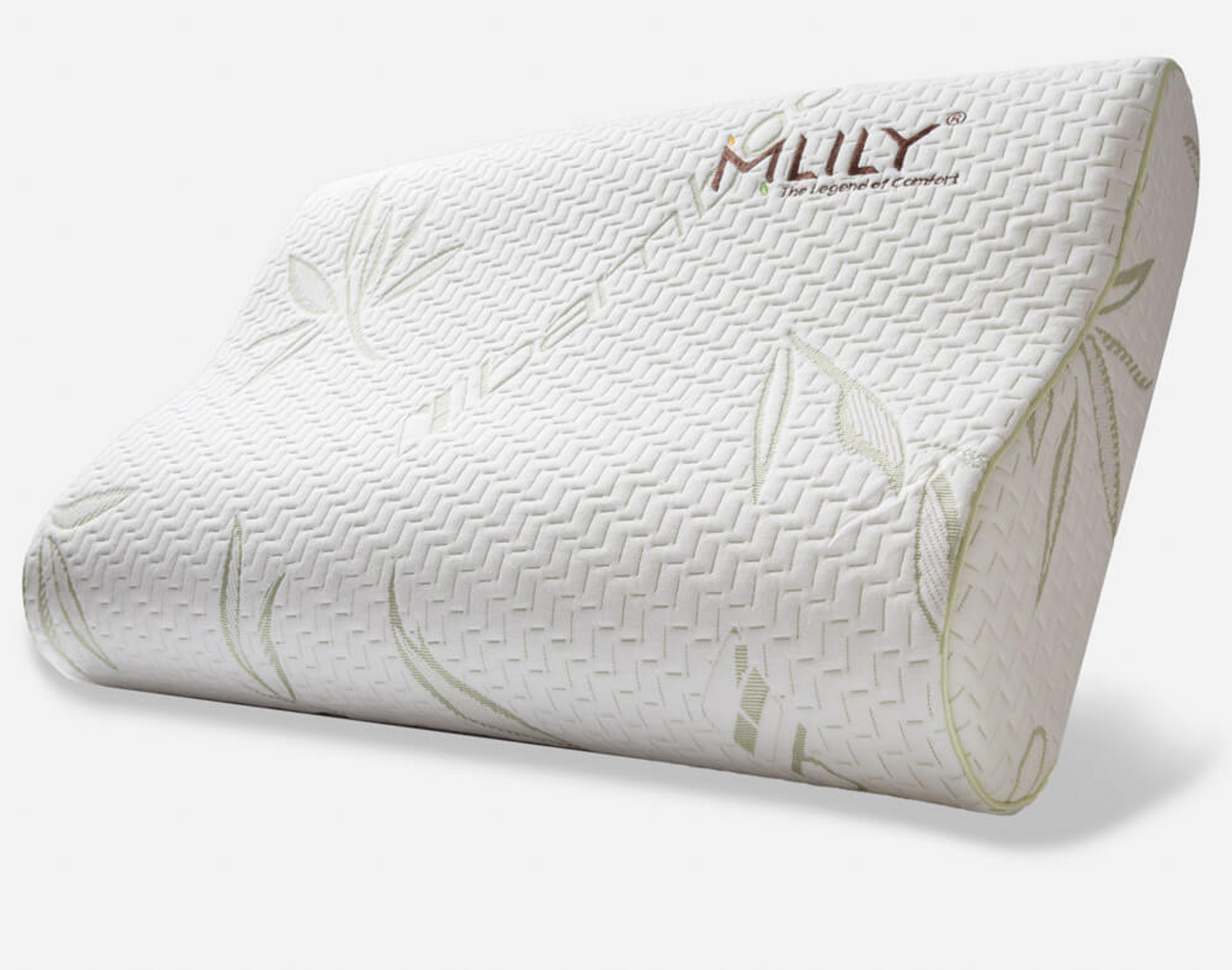 MLILY® Bamboo Contour Memory Foam Pillow QE Home