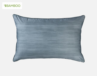 Front view of the striped reverse of our Horizons Pillow Sham.