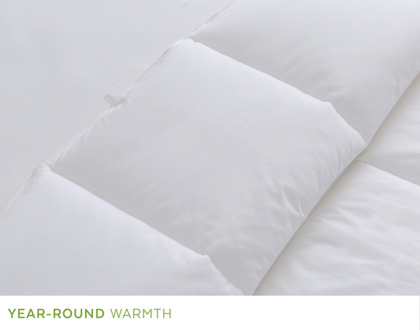 Folded side on our Valhalla Microgel Duvet.