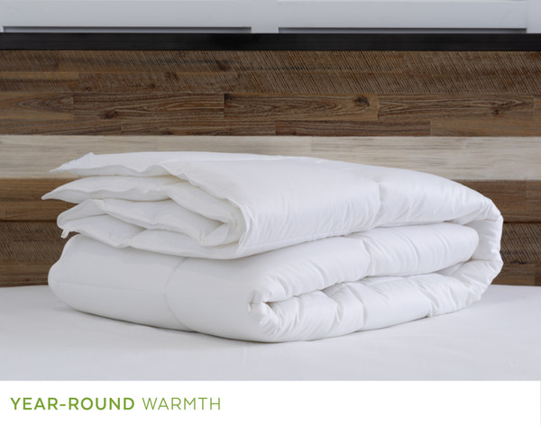 Our Valhalla Microgel Duvet folded into a tidy square.