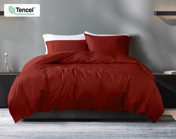 Keyne TENCEL™ Lyocell Linen-Blend White Full/Queen Duvet Cover