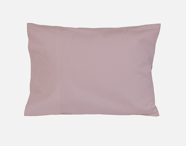 Front view of our Bamboo Cotton Crib-Sized Pillowcase in Orchid sitting against a solid white background.