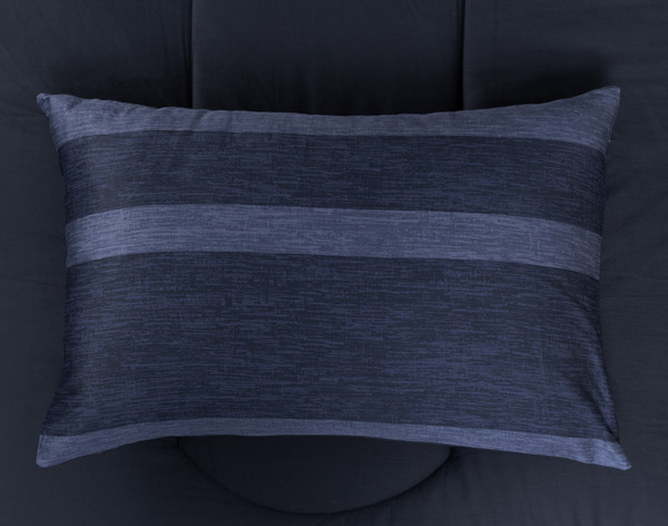 Top view of the coordinating pillow sham for our Knowlton Cotton Comforter Set.