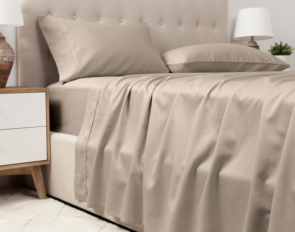 Eucalyptus Luxe Flat Sheet - Ash