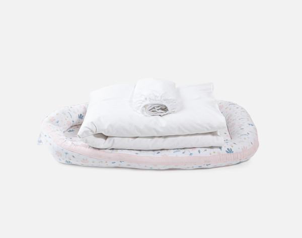 3-Piece Bundle of Joy Baby Shower Gift Set - White & Blush