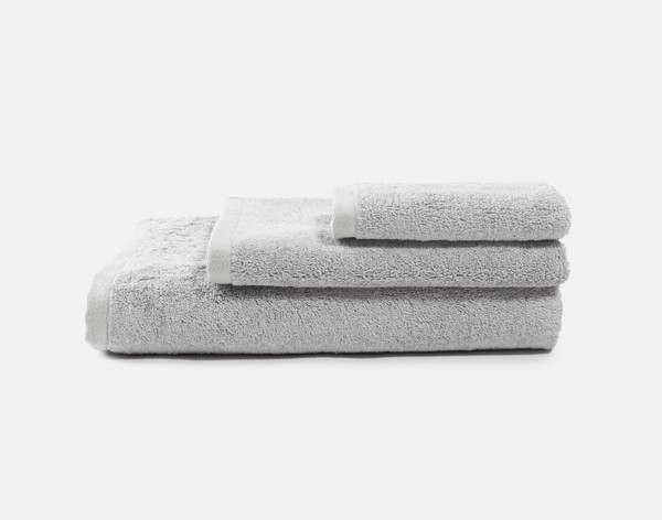 3-Piece Modal Cotton Towel Set - Silver